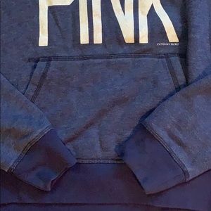 PINK Victoria's Secret Tops - Victoria’s Secret PINK navy blue hoodie PINK Victoria's Secret Tops - Victoria’s Secret PINK navy blue hoodie